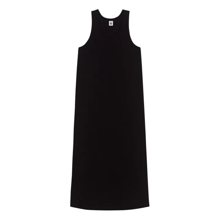 Robe Babacar Coton Bio | Noir- Image produit n°0