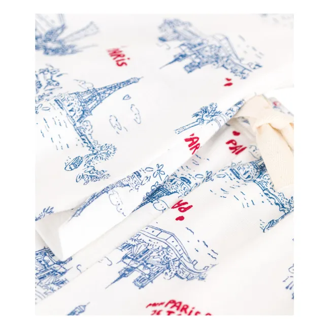 Broken Organic Cotton Pyjashort | Ecru