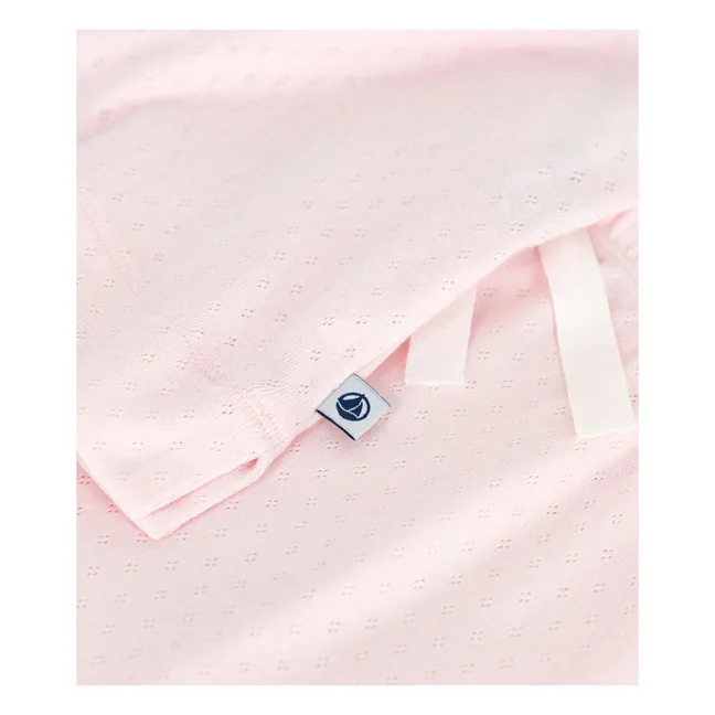 Pijama corto de algodón orgánico Brownie | Rosa