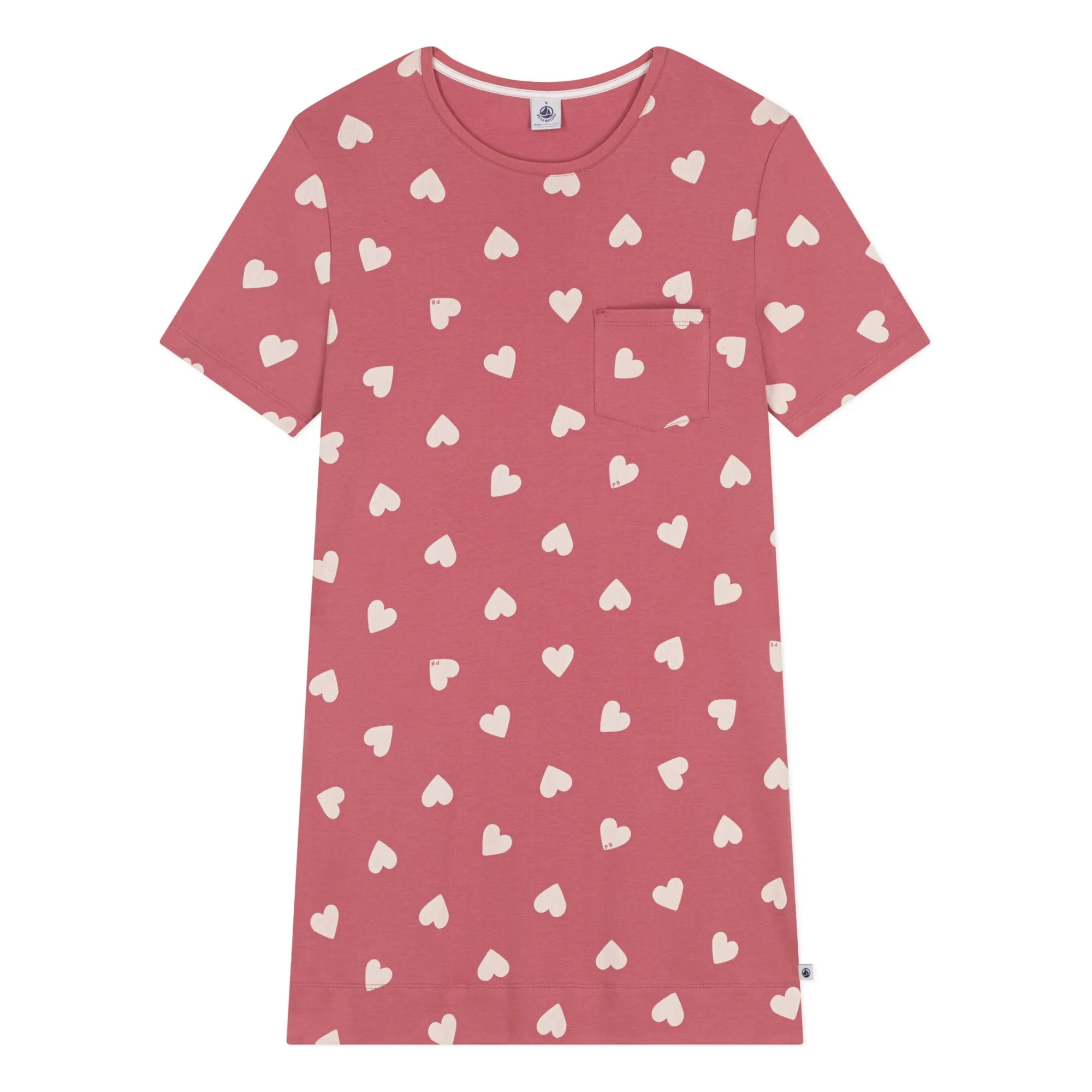 Petit Bateau Dusty Pink Bretella Organic Cotton Nightie