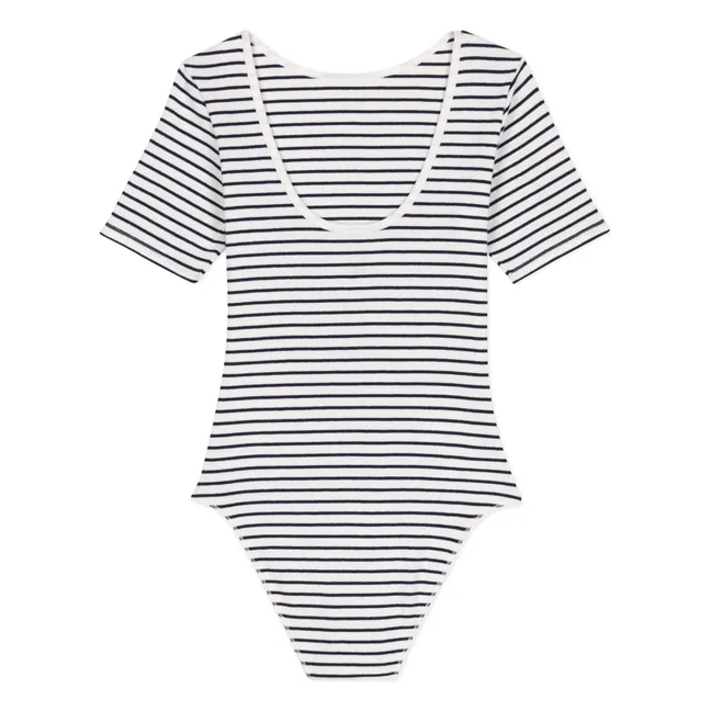 Body Streifen Bio-Baumwolle | Navy