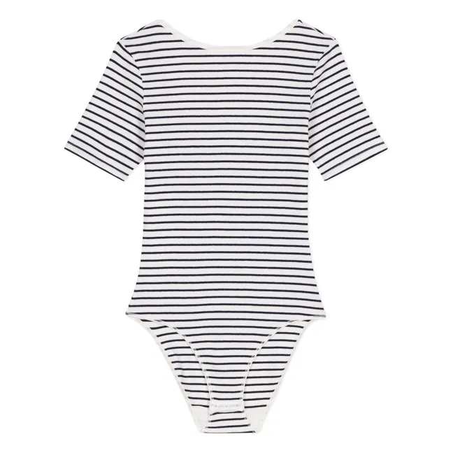 Body Streifen Bio-Baumwolle | Navy