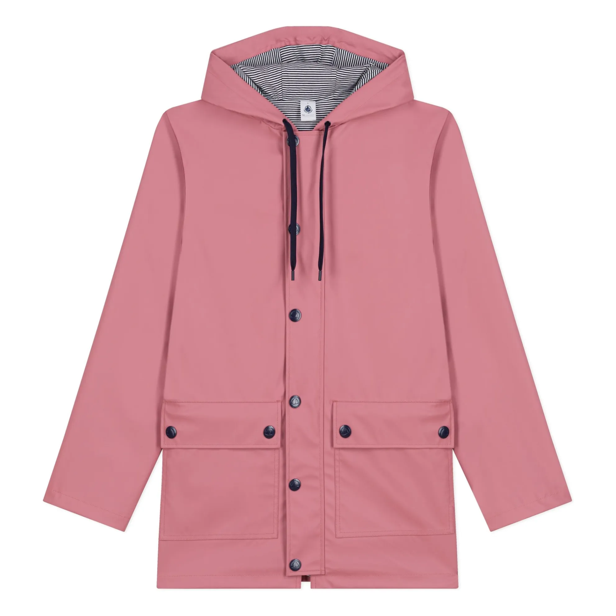 Petit Bateau Women's Dusty Pink Tasse Waxed Coat