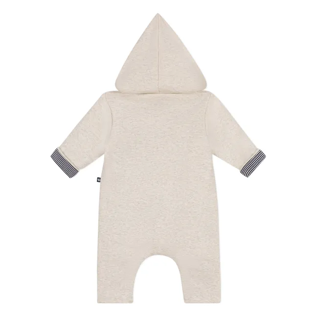 Tuta in cotone organico Tarron | Ecru chiné