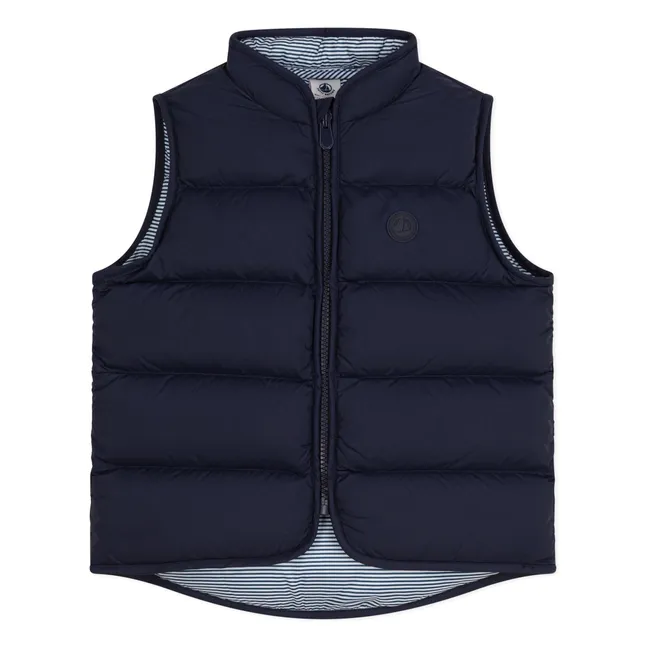 Tacaire Sleeveless Jacket | Navy blue