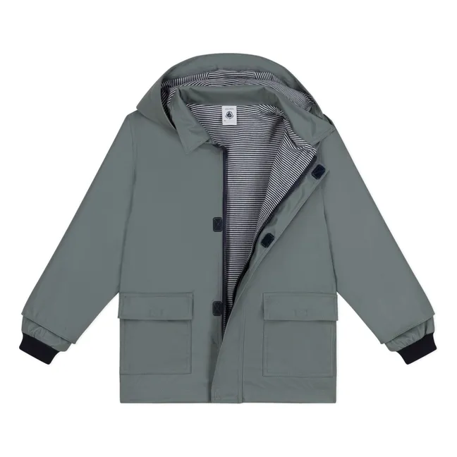 Tarmac Waxed Coat Recycled Fibers | Khaki