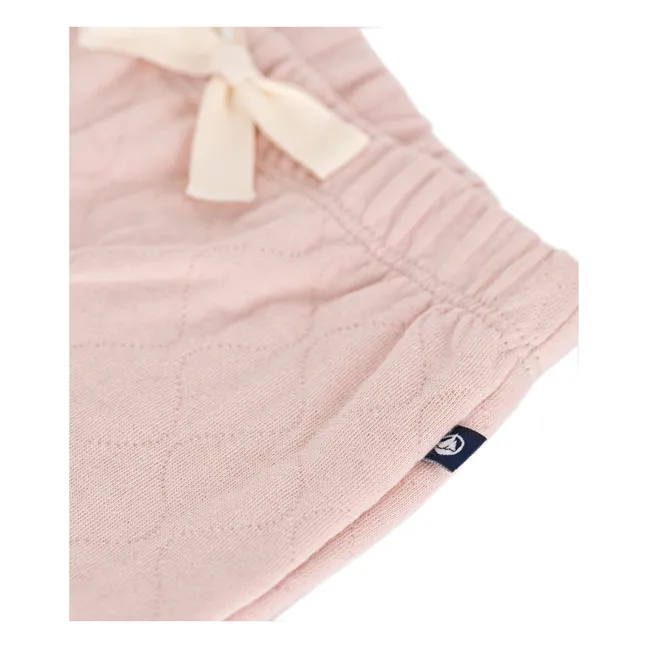 Organic Cotton Tapucin Quilted Pants | Dusty Pink