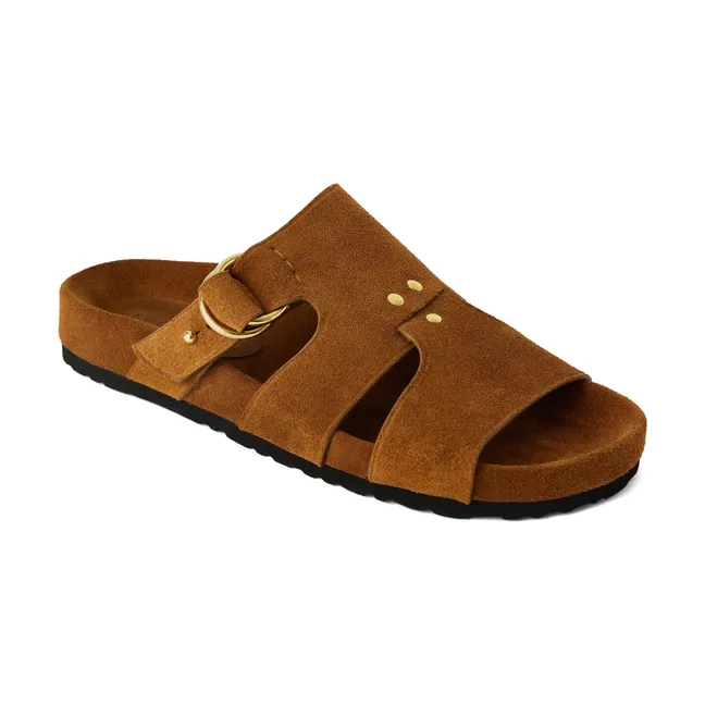 Sandali in pelle color ambra | Cannelle