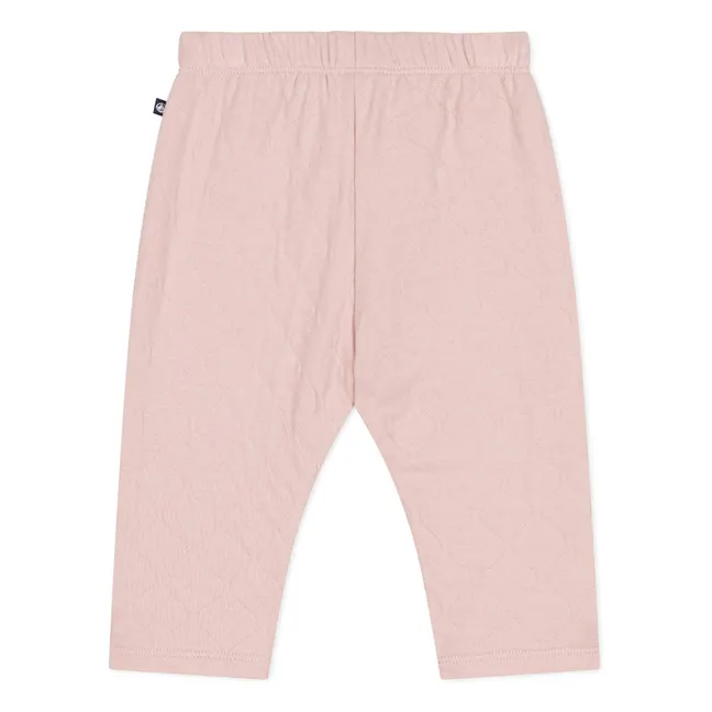 Organic Cotton Tapucin Quilted Pants | Dusty Pink