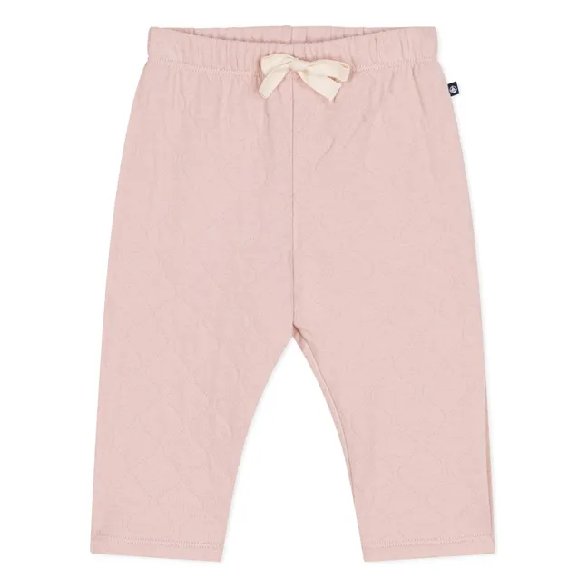 Organic Cotton Tapucin Quilted Pants | Dusty Pink