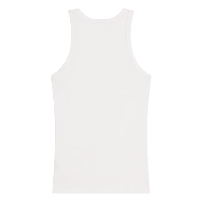 Camiseta de tirantes de algodón orgánico | Blanco