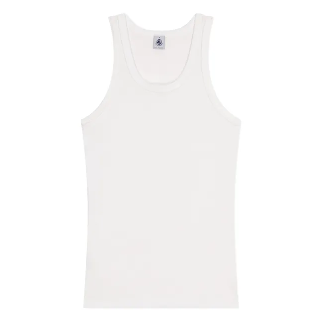 Camiseta de tirantes de algodón orgánico | Blanco
