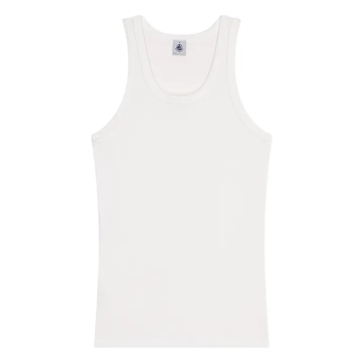 Camiseta de tirantes de algodón orgánico | Blanco- Imagen del producto n°0