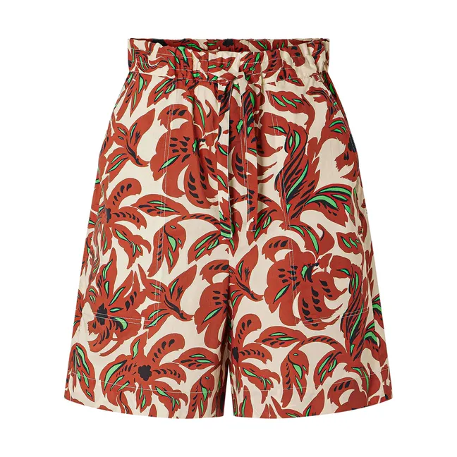 Acapulco Cotton Poplin Bermuda Shorts | Terracotta