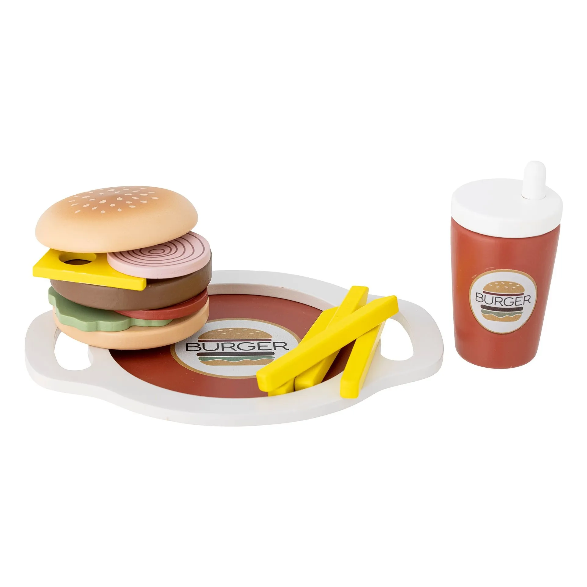 Bloomingville Mini Red Jools Burger Set