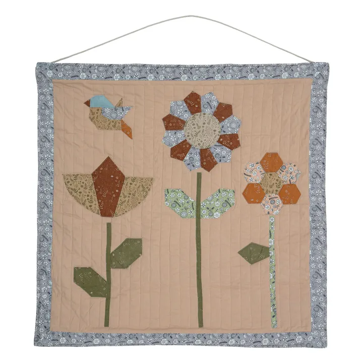 Décoration murale en patchwork Tanne | Rose- Image produit n°0