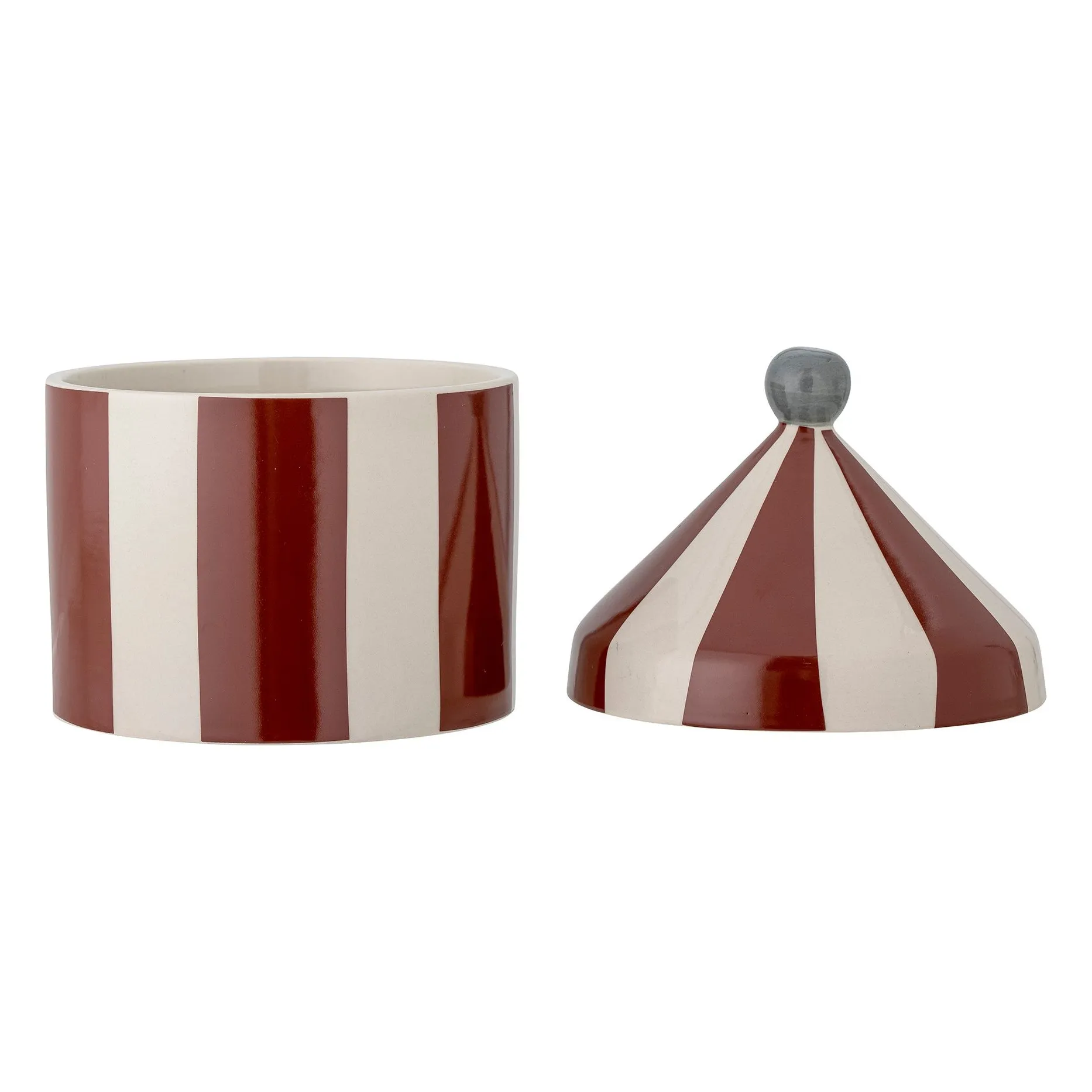 Boite de rangement en grès Cimmi | Rouge- Image produit n°3