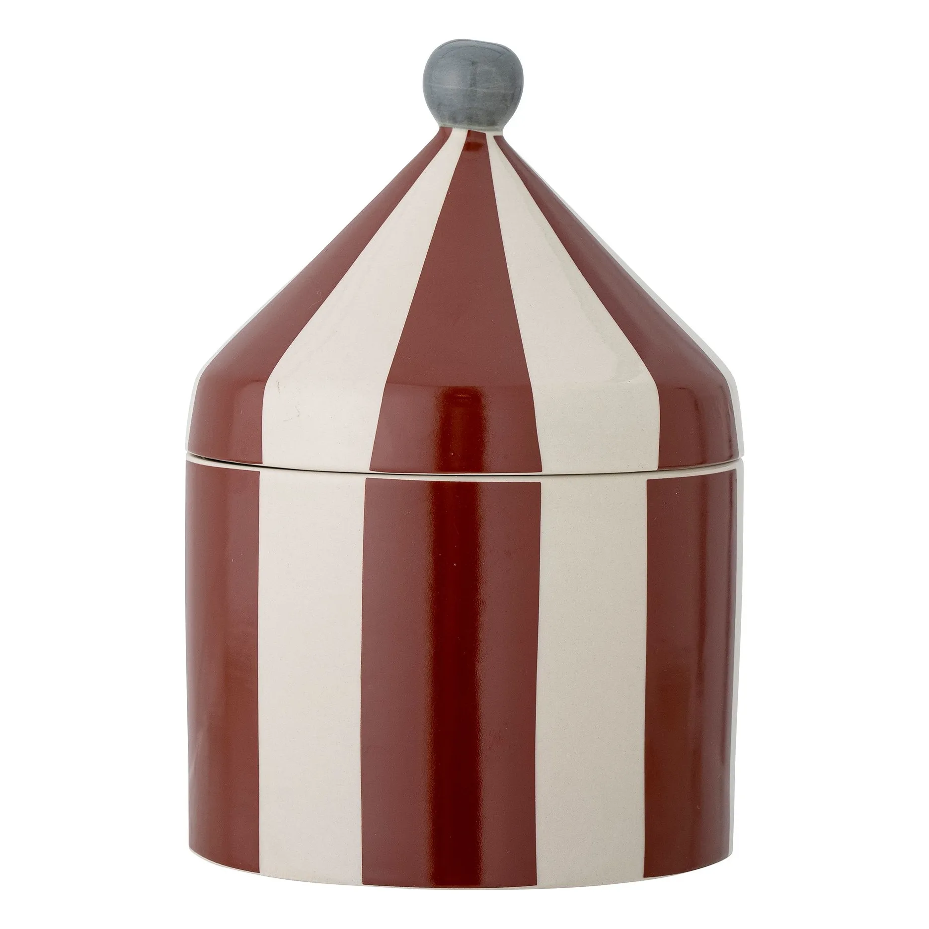 Boite de rangement en grès Cimmi | Rouge- Image produit n°0