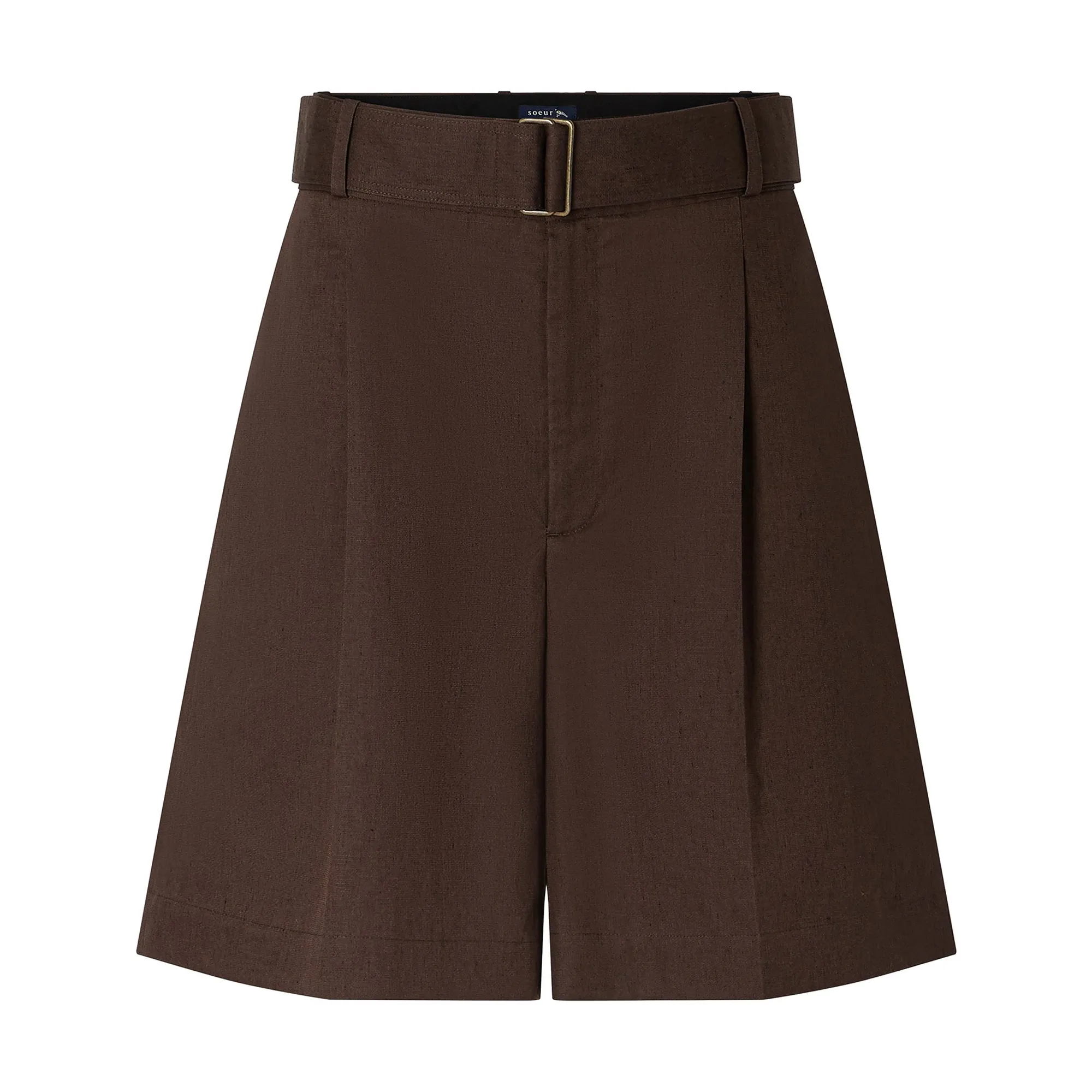 Soeur Brown Bermuda Shorts Aurélie
