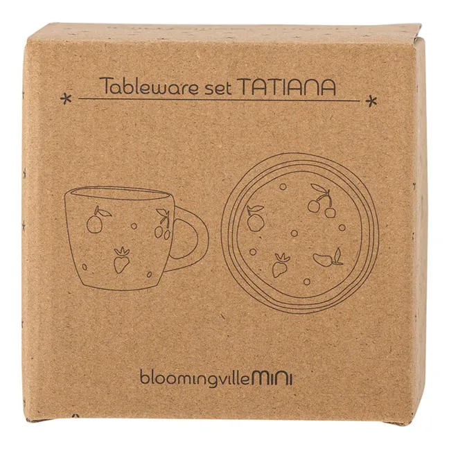 Keramik-Geschirrset Tatiana | Grauweiß