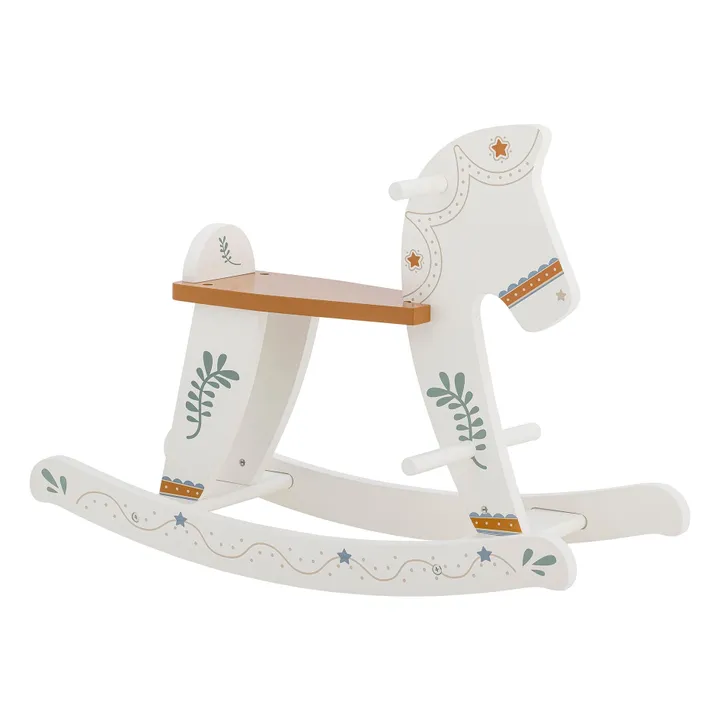 Cheval à bascule Ruddy | Blanc- Image produit n°0