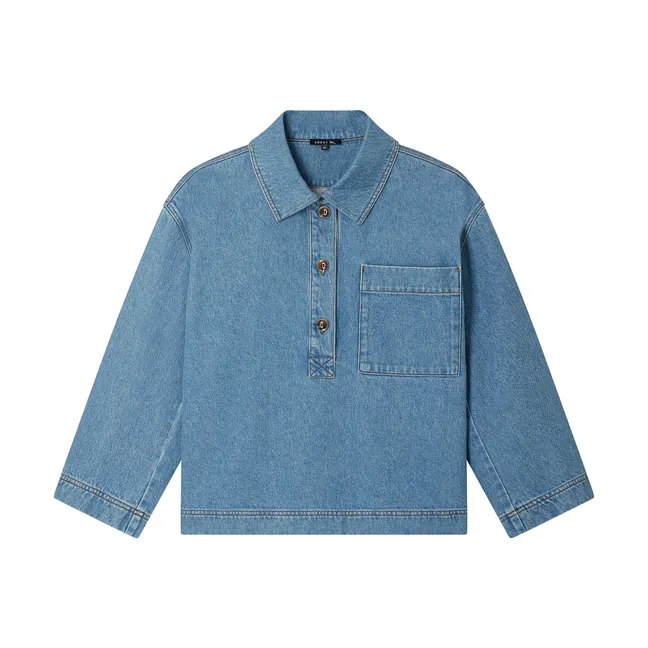 Austin Denim Jacket | Washed blue