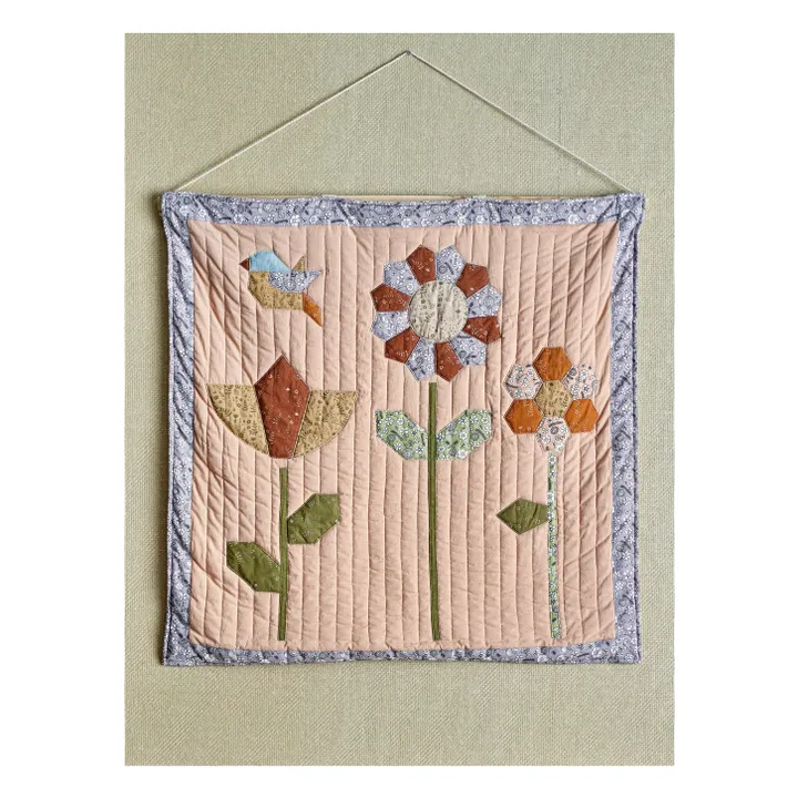 Décoration murale en patchwork Tanne | Rose- Image produit n°2