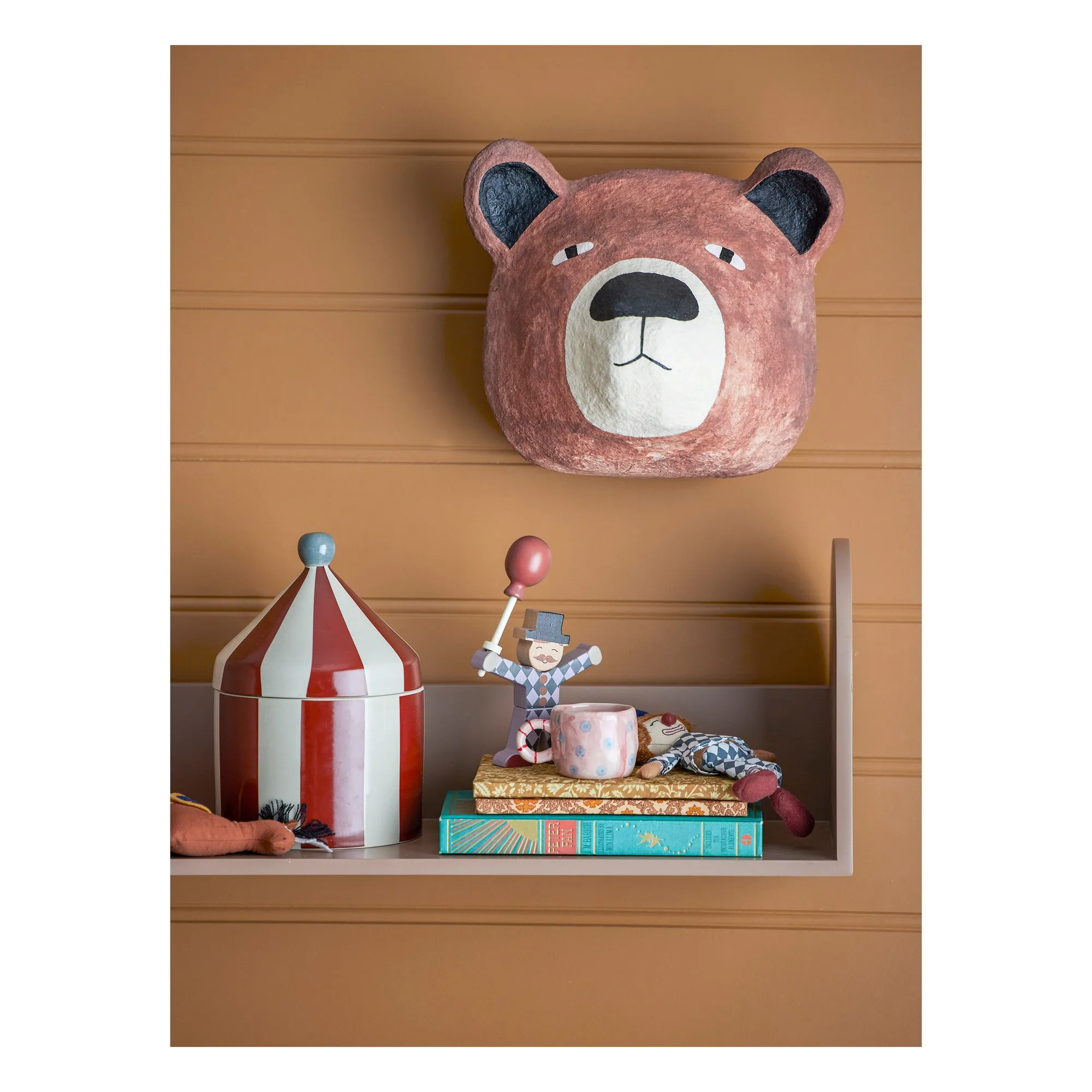 Boite de rangement en grès Cimmi | Rouge- Image produit n°2