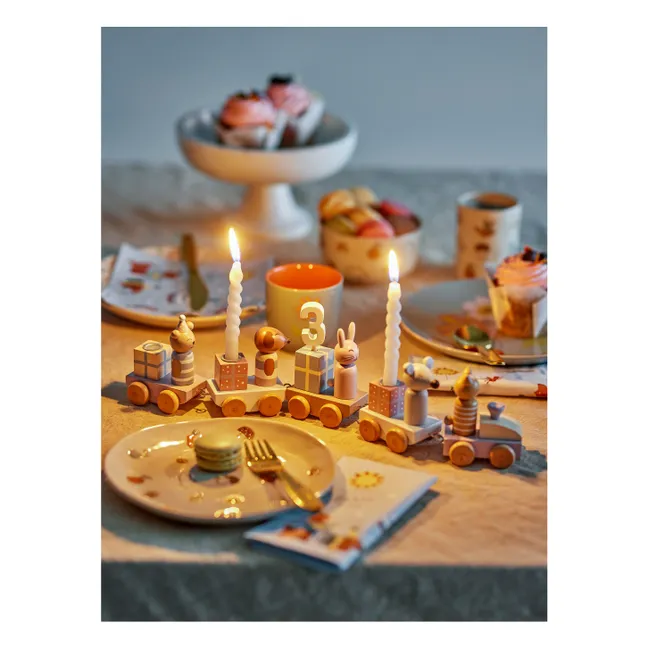 Tren de cumpleaños Junaid | Rosa