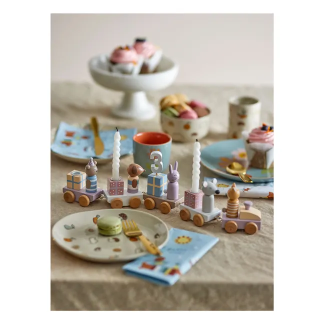 Tren de cumpleaños Junaid | Rosa