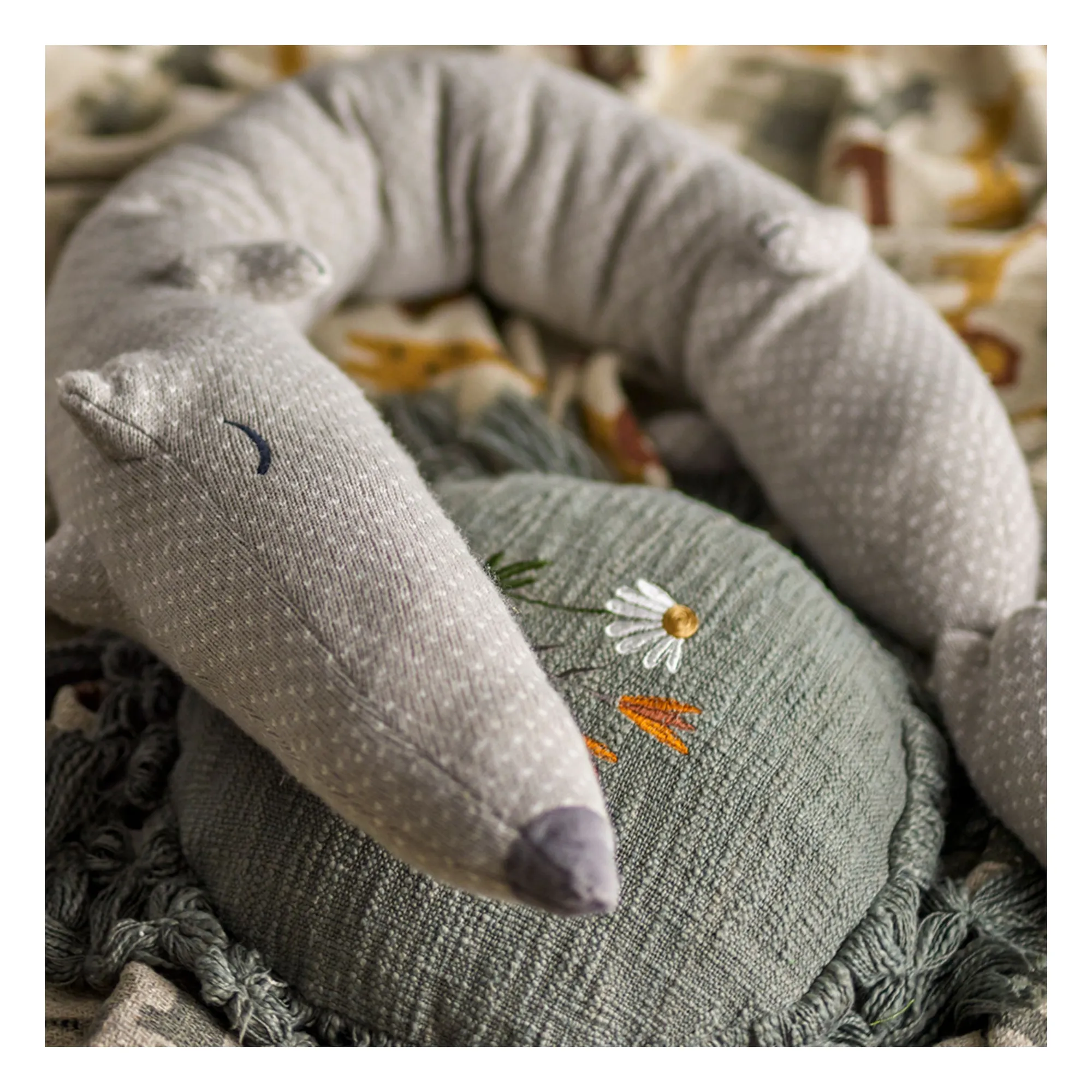 Coussin Elinna | Bleu- Image produit n°6