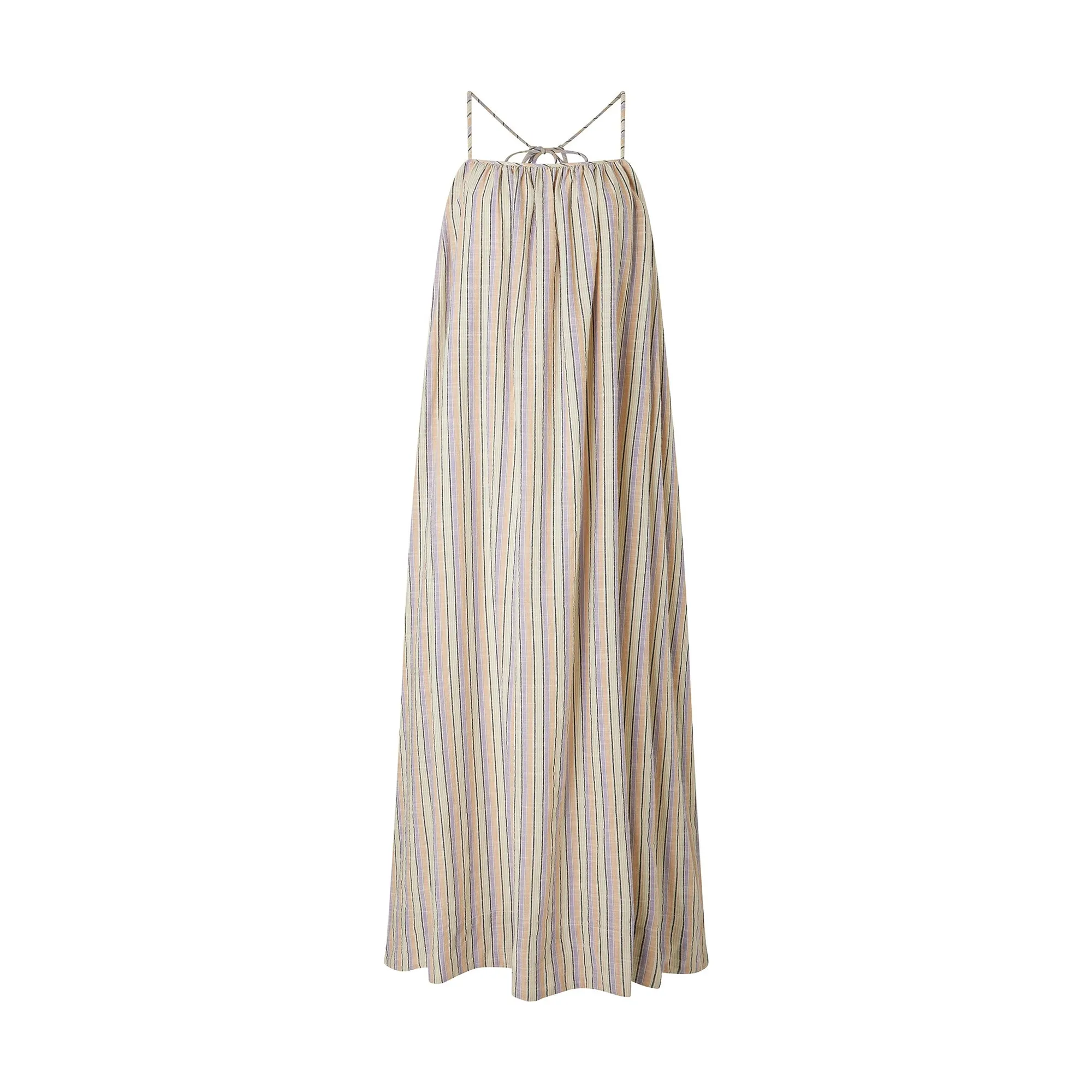 Soeur Beige Arielle Stripes Dress