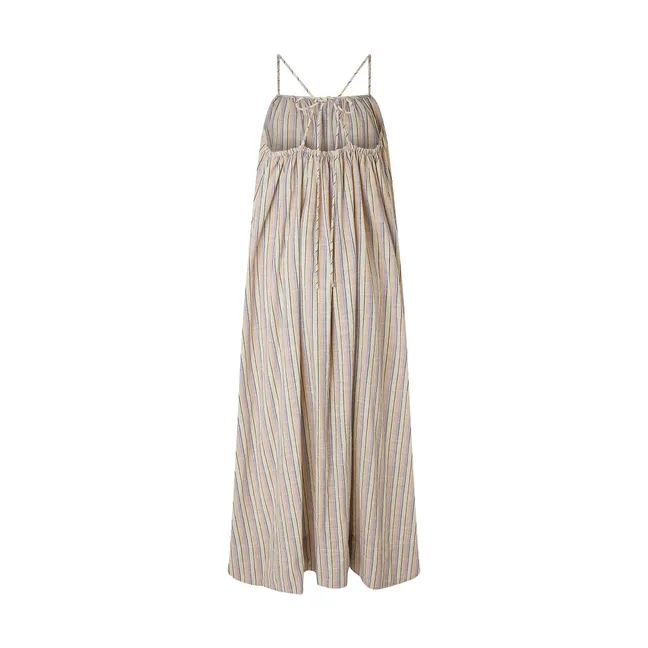 Arielle Stripes Dress | Beige