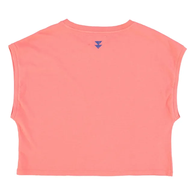 Francesca Lobster Cotton and Linen tank top | Pink