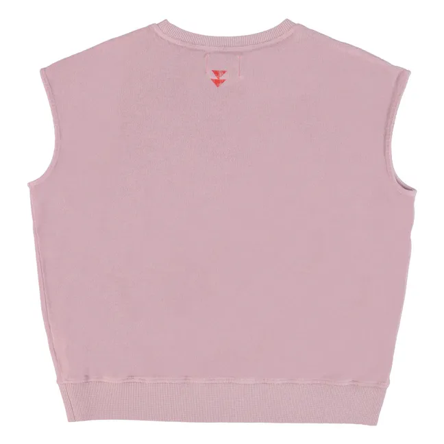 Sudadera sin mangas de algodón orgánico Charlotte Free Love | Lila