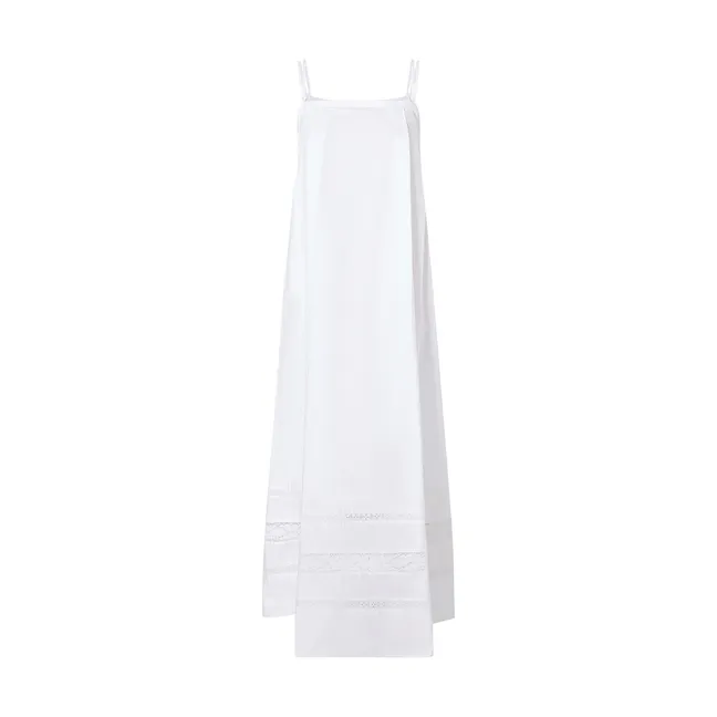 Robe Avignon Popeline de Coton | Blanc
