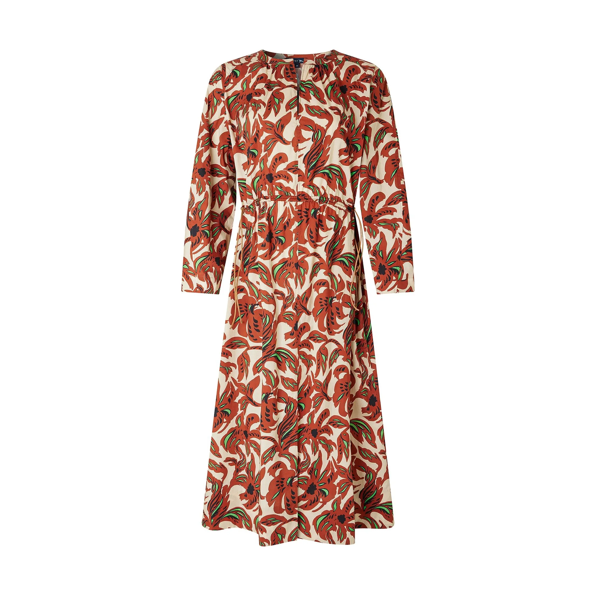 Soeur Terracotta Agnès Cotton Poplin Dress
