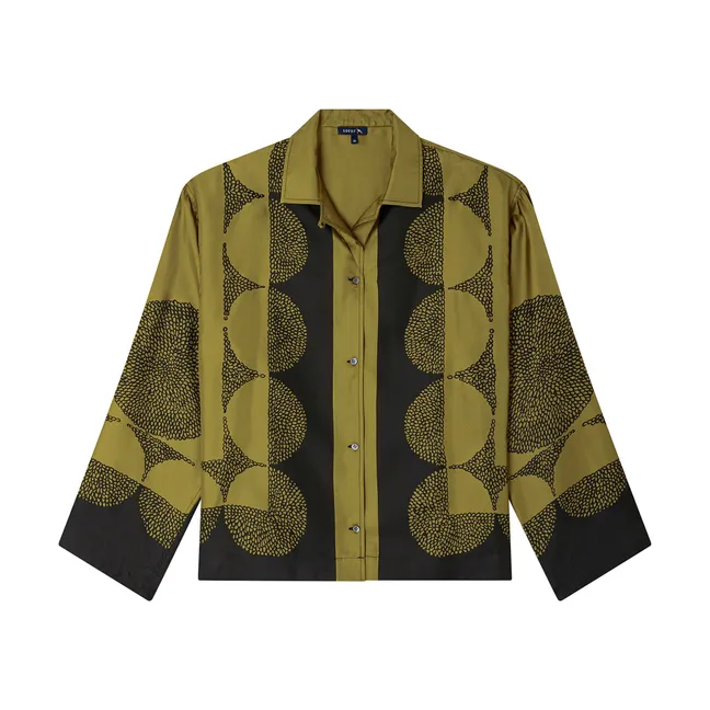 Aragon Silk shirt | Khaki