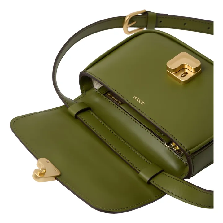 Soeur Sac Bell Cuir Vert olive Smallable