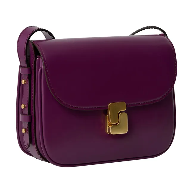 Bellissima Mini Leather Bag | Crimson