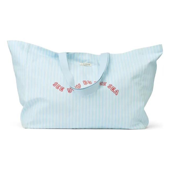 Tote Bag Maxi Bio-Baumwolle | Hellblau