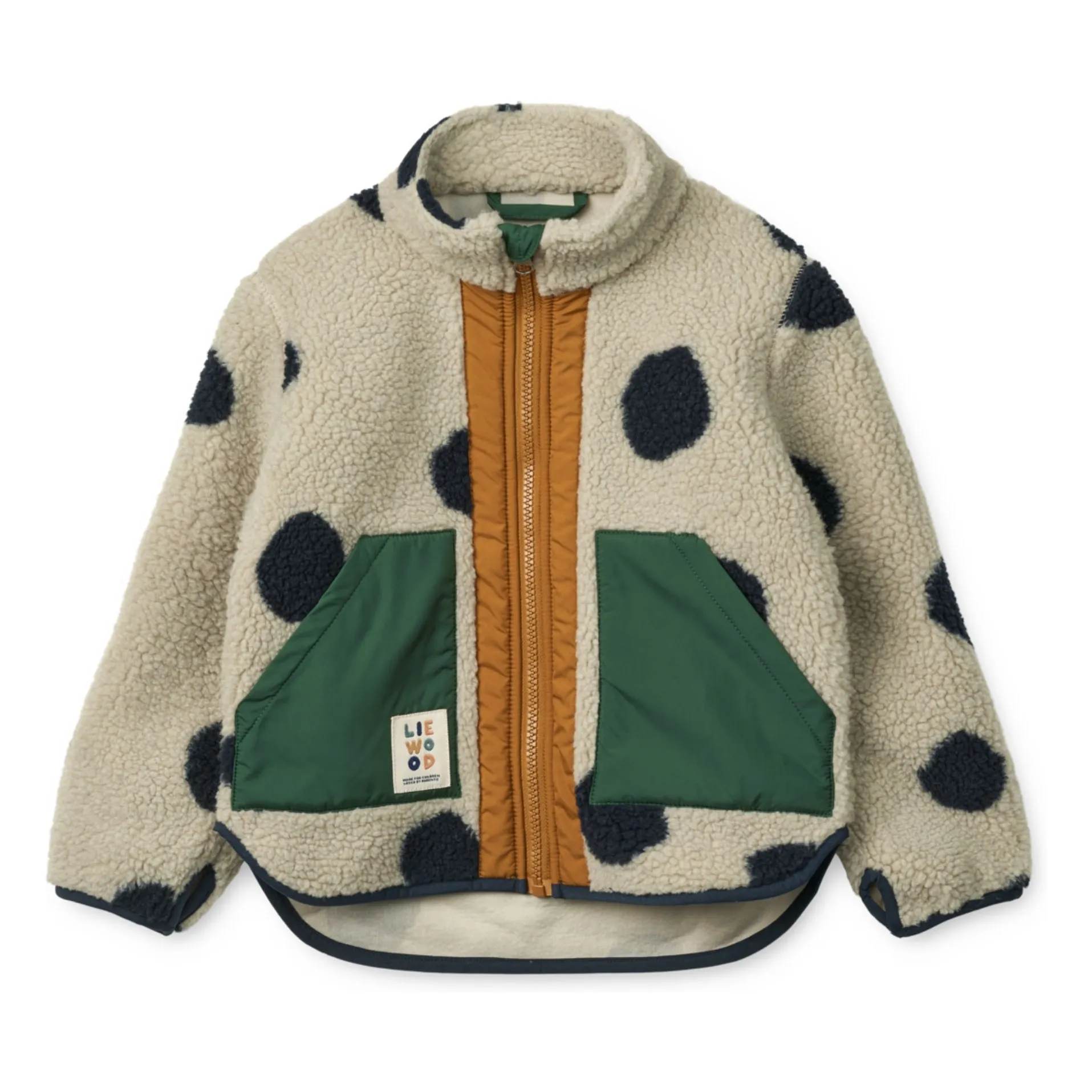 Liewood Ecru Noam Recycled Fiber Fleece Jacket