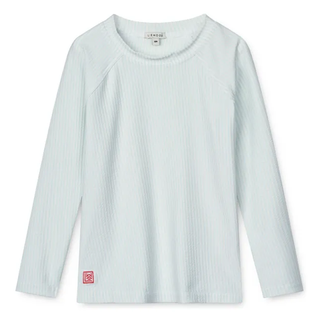 Noah Seersucker UV Protection T-Shirt | Light blue