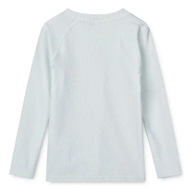 Camiseta de protección UV Noah Seersucker | Azul Cielo