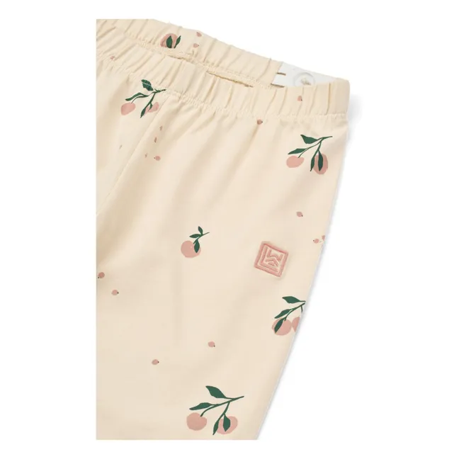 Malla de algodón ecológico Marie Pêche | Rosa empolvado