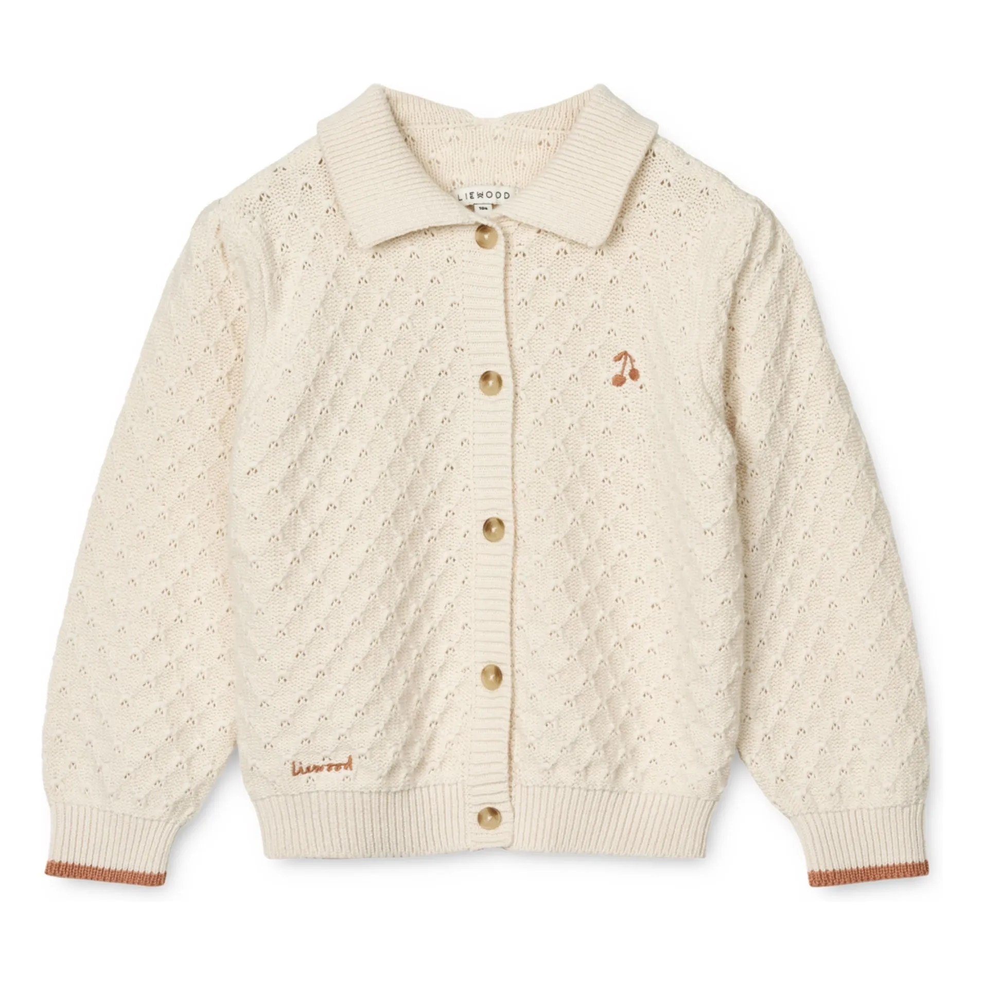 Liewood Ecru Jane Organic Cotton Cardigan