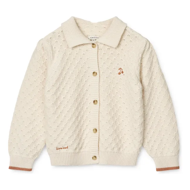 Strickjacke Jane aus Bio-Baumwolle | Seidenfarben