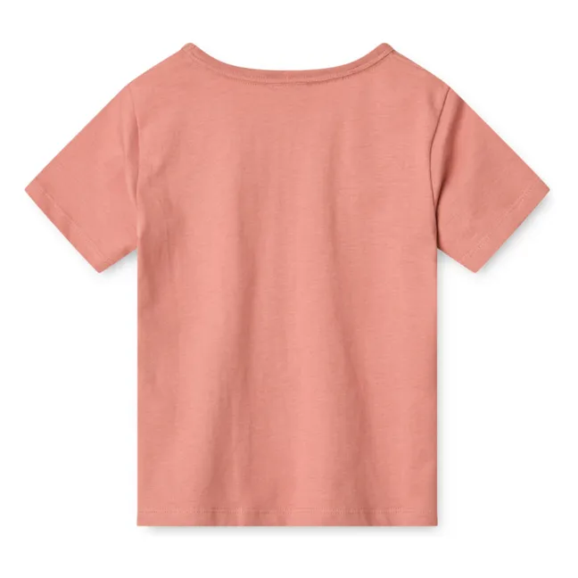 Camiseta de algodón orgánico Apia Cherry | Rosa