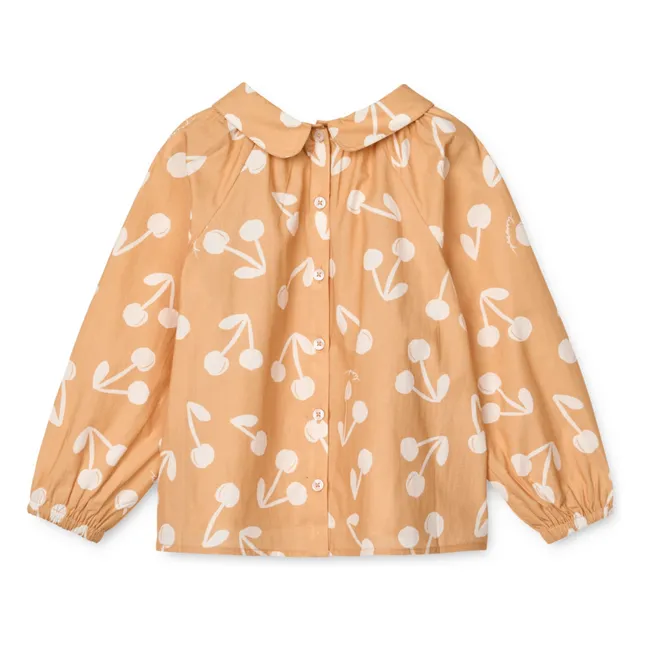 Blusa de algodón orgánico Rhea | Albaricoque