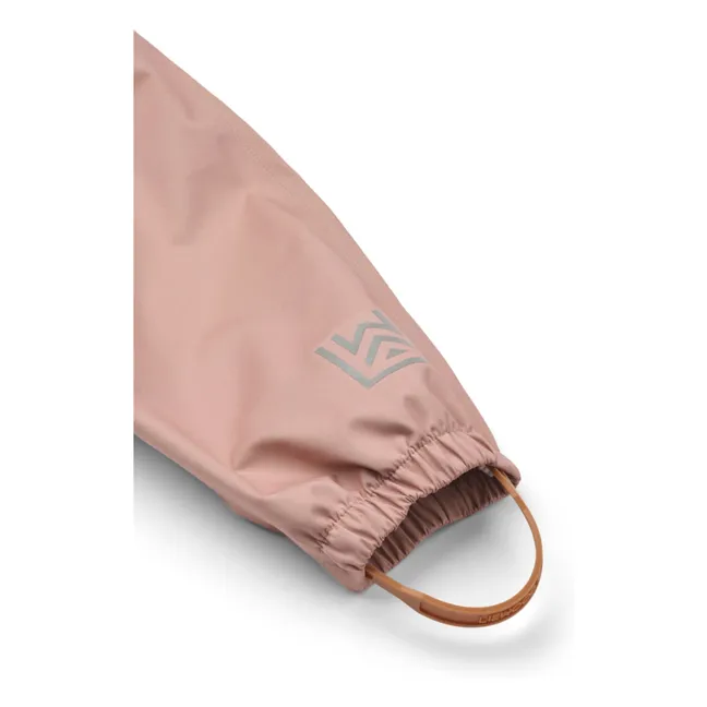 Set de lluvia de fibra reciclada Pedia | Rosa empolvado